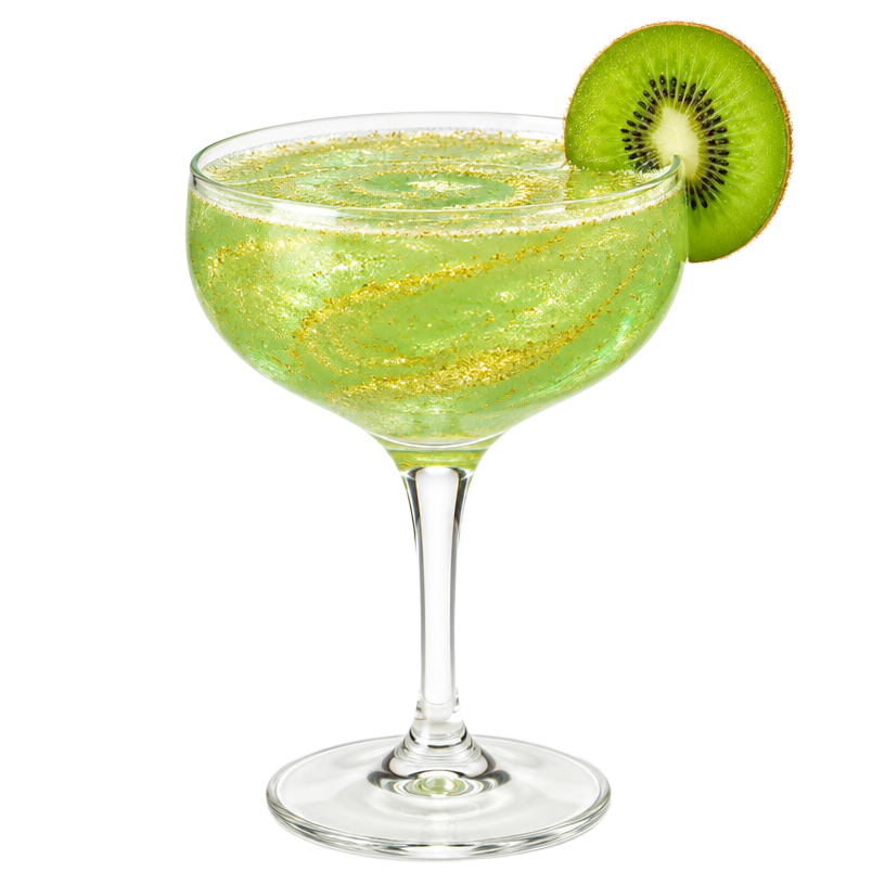 Glittrig drink med grönt äpple & kiwi